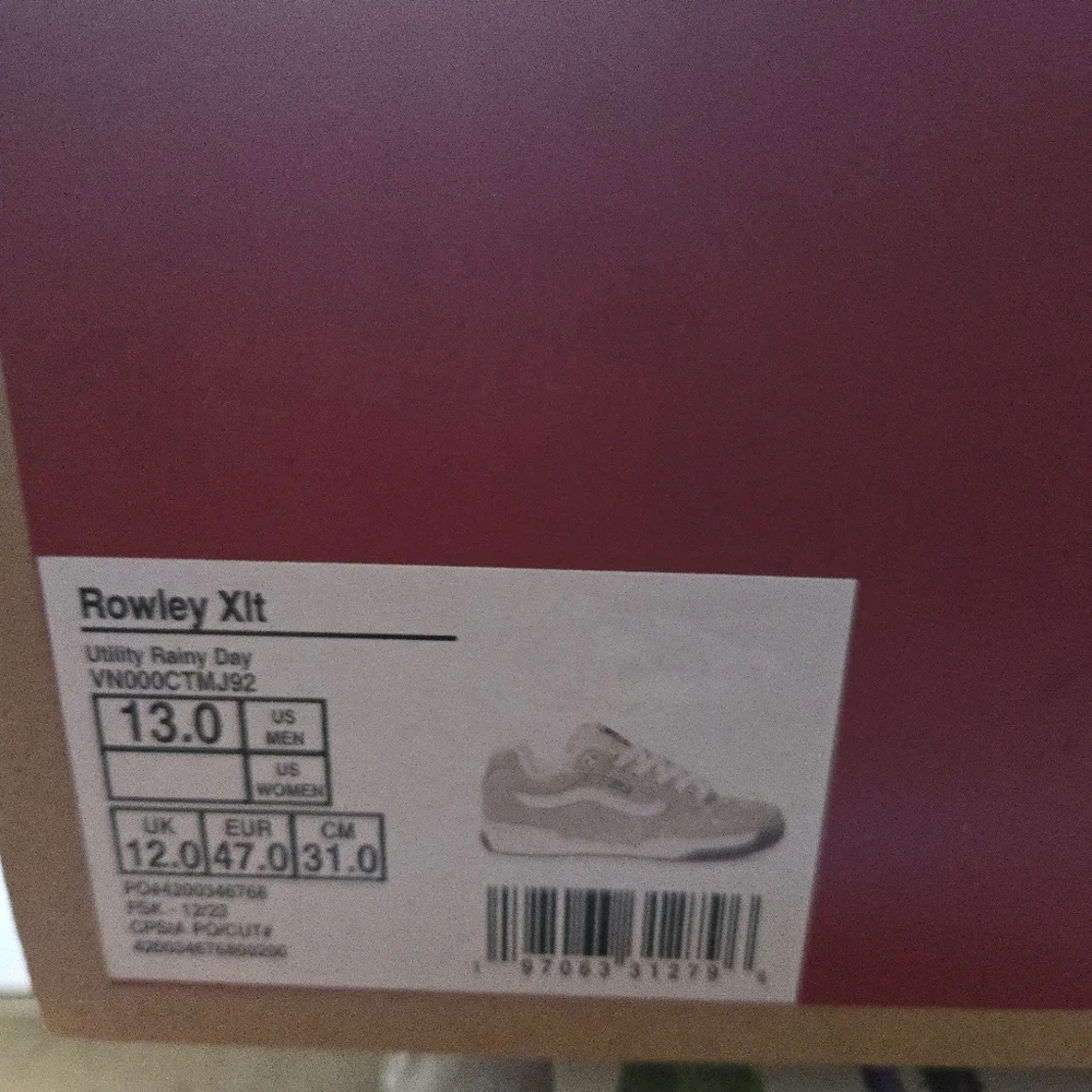 Vans Rowley XLT Men 13 Y2K Utility Rainy Day Cream Gum Bottom 112025 - Picture 11 of 11